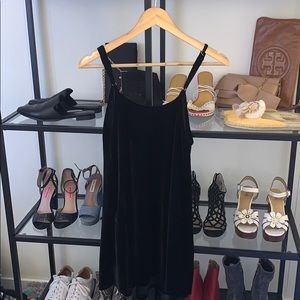 Velvet tent dress